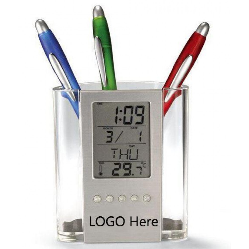 Custom Imprinted ABS Multifunctional Calendar Pen Container Custom Imprinted ABS Multifunctional Calendar Pen Container