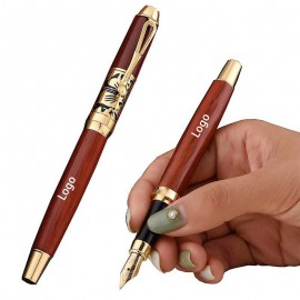Vintage Rosewood Signature Pen Logo Branded