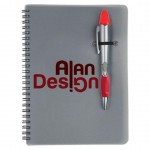 Custom Engraved Silver Champion/Notebook Combo - Red