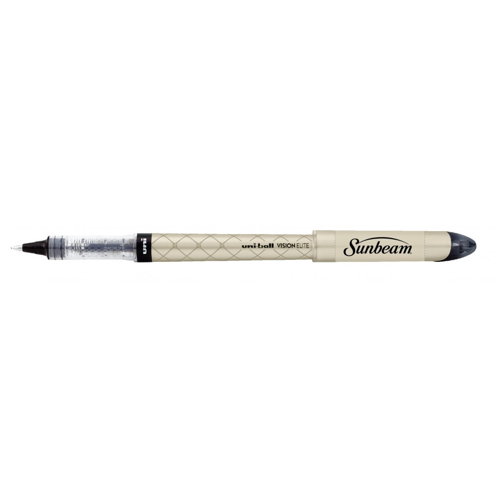 Uniball Vision Elite Designer Series Gel Pen Gold with Black Ink Custom Imprinted
