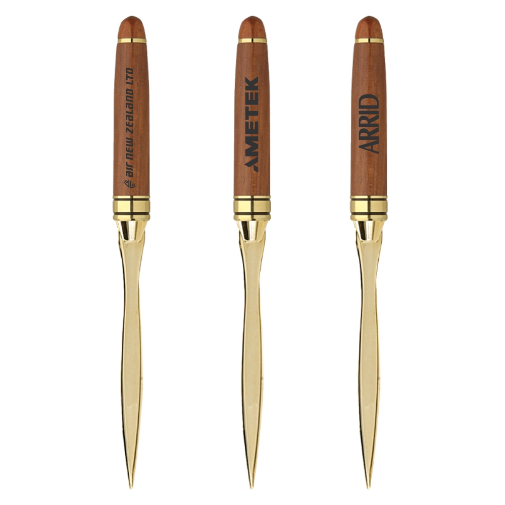 Custom Engraved The Milano Blanc Rosewood Letter Opener Custom Engraved The Milano Blanc Rosewood Letter Opener