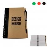 MOQ50 Durable Hardcover Spiral Dot Lined Journal With Pen Custom Imprinted