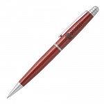 Terrific Timber-4 Ballpoint Pen w/Chrome Silver Middle Ring Logo Branded