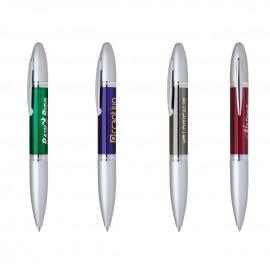 Logo Branded Sporty-III Stainless Twist Action Aluminum Ballpoint Pen