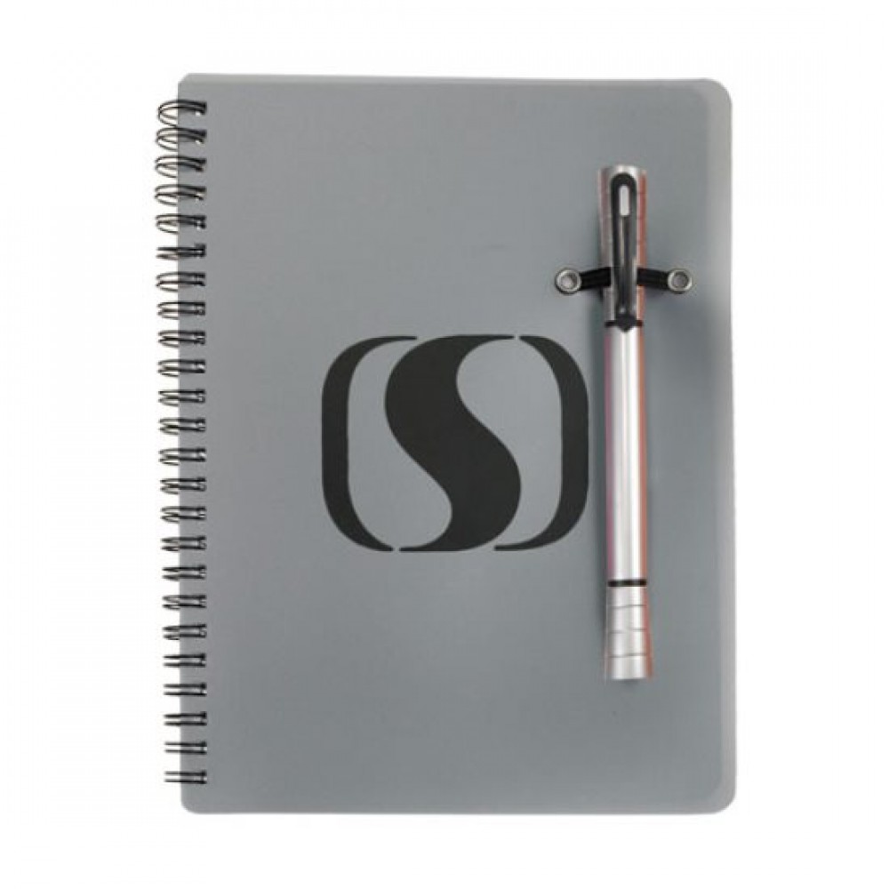 Double / Notebook Combo - Silver Custom Engraved Double / Notebook Combo - Silver Custom Engraved