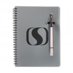 Double / Notebook Combo - Silver Custom Engraved