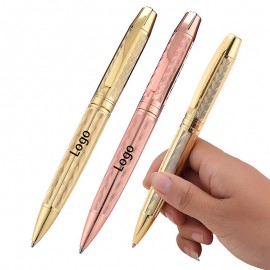 Custom Imprinted Carved Design Metal Ball Pen  Custom Imprinted Carved Design Metal Ball Pen