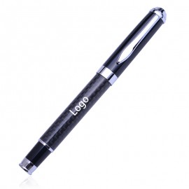 Custom Imprinted Metal Signature Pen with Carbon Fiber Pen Tube