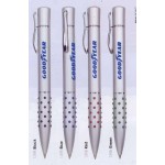 Royale Satin Chrome Ballpoint Pen w/Dot Grip Custom Imprinted