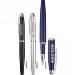 Logo Branded Spring Pocket Clip Roller Ball Pen