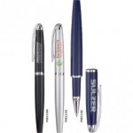 Logo Branded Spring Pocket Clip Roller Ball Pen