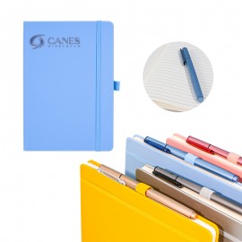 Logo Branded Magnetic Journal Notebook& Metal Pen Set