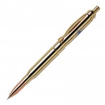 Brass Bullet Mechanical Pencil (Gold Top- 7mm Lead) Custom Imprinted