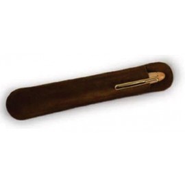 Rosewood Roller Pen with Velvet Pouch Custom Imprinted