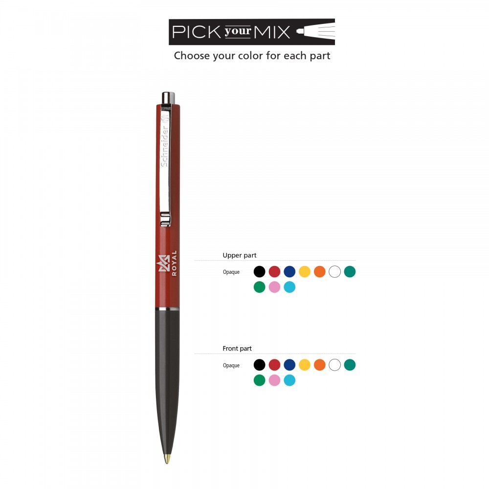 Schneider - K15 Retractable Ballpoint Pen - Opaque Logo Branded Schneider - K15 Retractable Ballpoint Pen - Opaque Logo Branded
