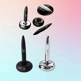 Magnetic Levitating Ballpoint Pen with Floating Base Custom Imprinted