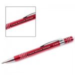 Custom Engraved Red 5 Ring Click Top Pen