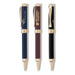 Custom Engraved Click Action Ballpoint Pen With Matte Lacquer Fini