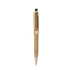 Custom Engraved Bamboo stylus and ballpoint pen.