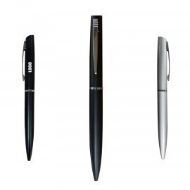 Classic Twisted Action Metal Pen Custom Imprinted  Classic Twisted Action Metal Pen Custom Imprinted