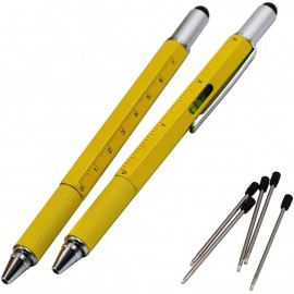 Custom Engraved 6 in 1 Screwdriver Tool Pen - Mini Multifunction Pen with Stylus
