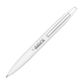 Custom Imprinted London Metal Pen - White  Custom Imprinted London Metal Pen - White