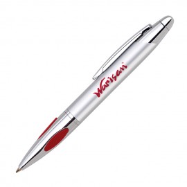 Felix Ballpoint Twist Action Pen w/Silver Barrel Custom Imprinted