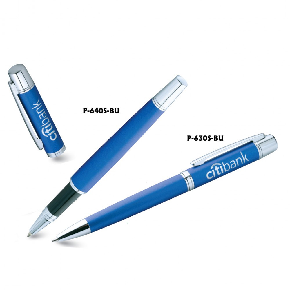 Custom Imprinted Platinum Series Metallic Twist Action Ballpoint Pen