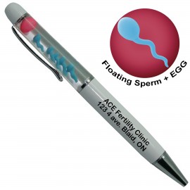Custom Engraved Floating Sperm and Egg Pen  Custom Engraved Floating Sperm and Egg Pen