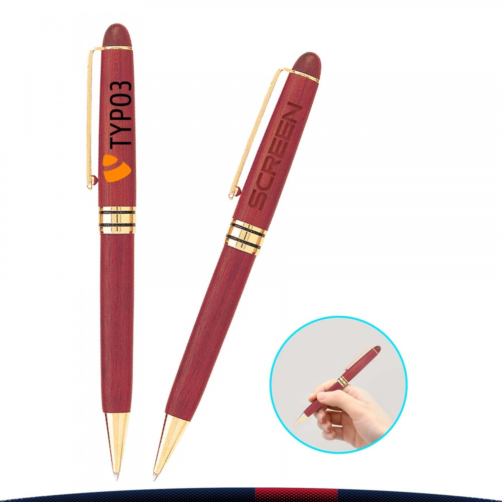 Custom Imprinted Socat Wooden Pen