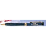 Monogram Dark Blue Marble Solid Brass Pen (Siikscreen) Logo Branded