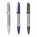 Custom Imprinted Twist Action Ball Pen w/Chrome Accents
