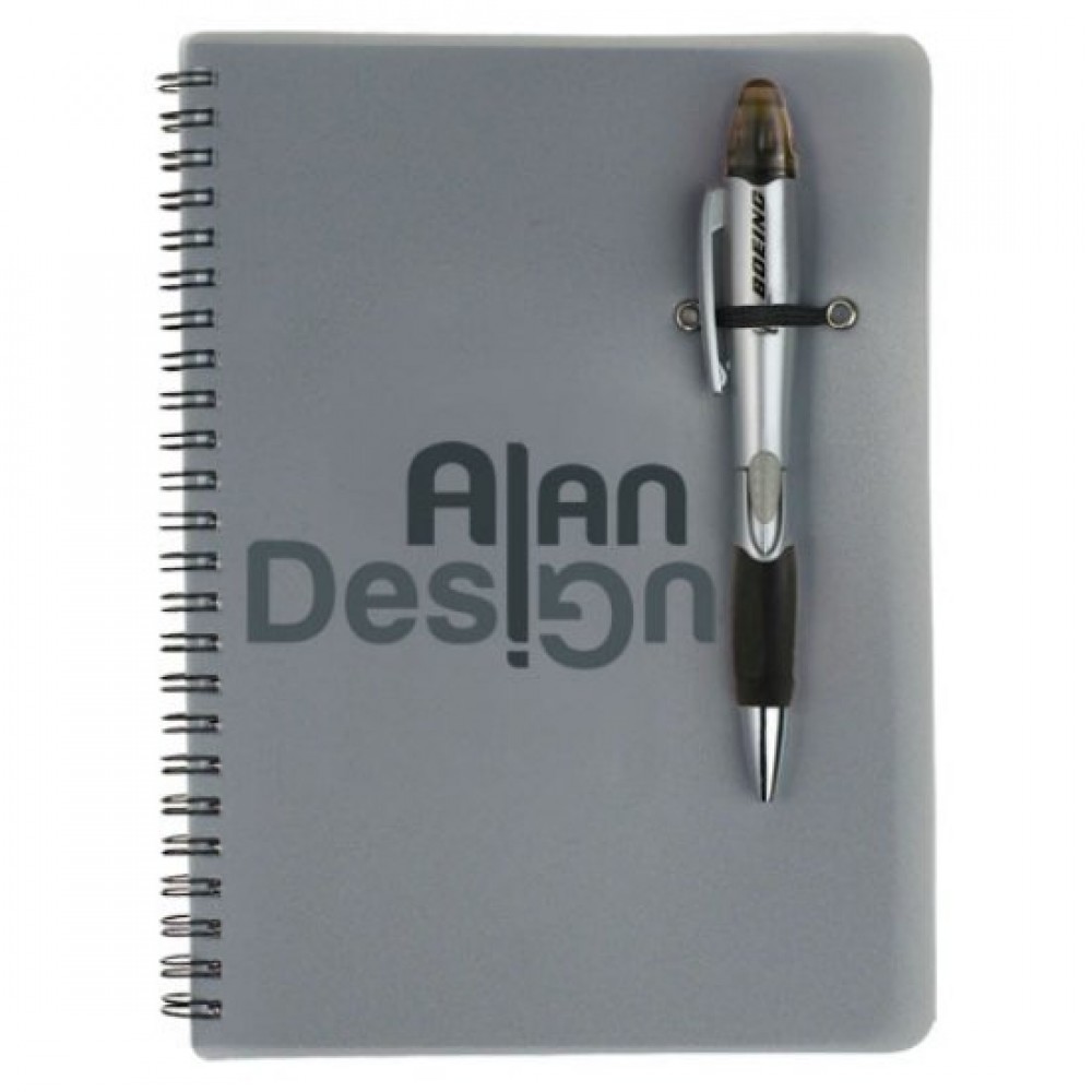 Silver Champion/Notebook Combo - Black Logo Branded
