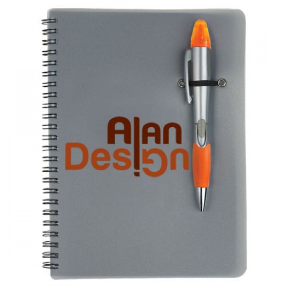 Silver Champion/Notebook Combo - Orange Logo Branded