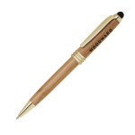 Bamboo Ballpoint Pen W/Capacitive Stylus Custom Imprinted