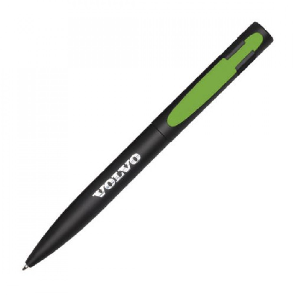Harmony Pen - Black/Green Custom Imprinted