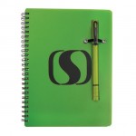 Double / Notebook Combo - Green Logo Branded