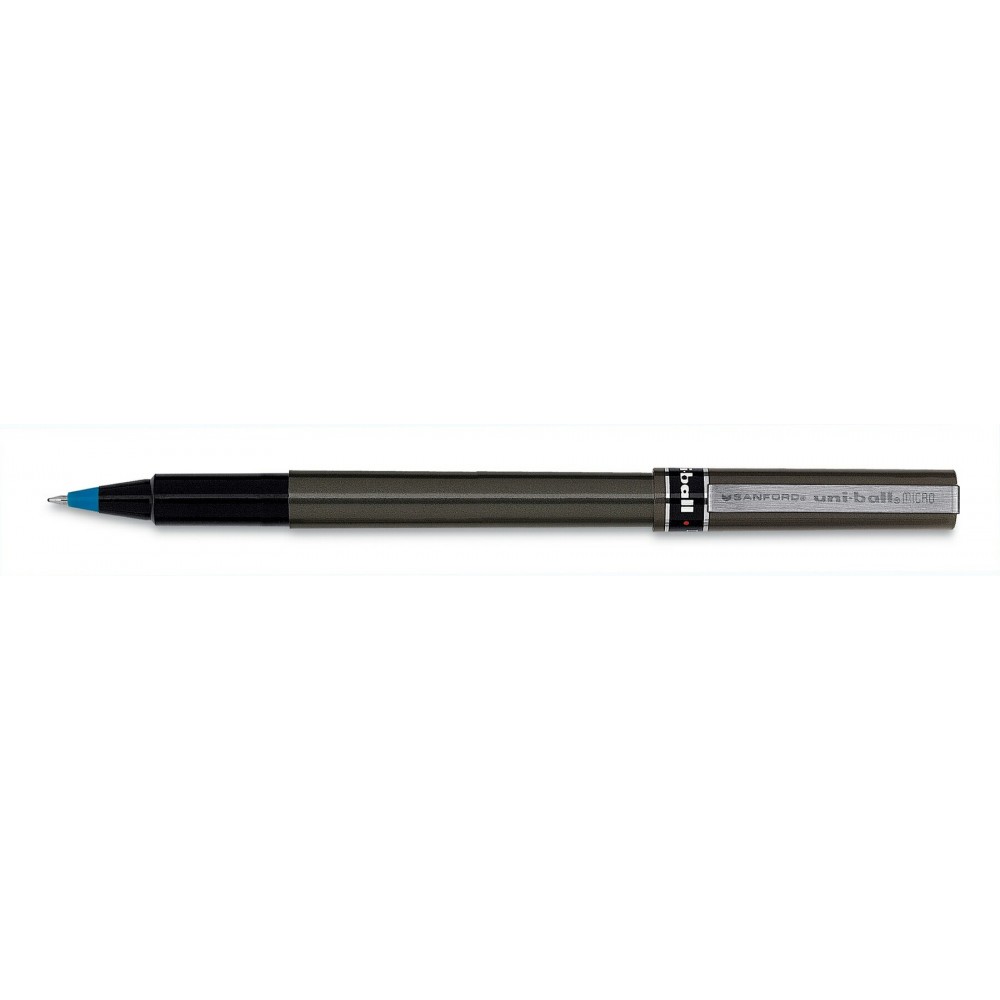 Uniball Deluxe Micro Point Platinum Gray/Black Ink Roller Ball Pen Custom Engraved