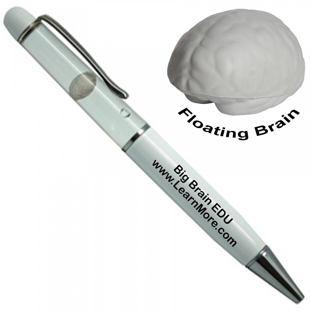 Floating Brain Pen Custom Imprinted Floating Brain Pen Custom Imprinted