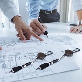 Custom Imprinted iTAGL Smart NFC Digital Business Carabiner Badge Reel Pen