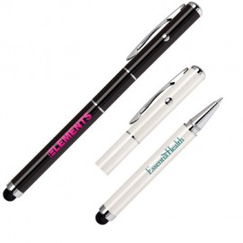 Logo Branded 3 in 1 Stylus, Ballpoint Pen and Laser Pointer (Screened)  Logo Branded 3 in 1 Stylus, Ballpoint Pen and Laser Pointer (Screened)