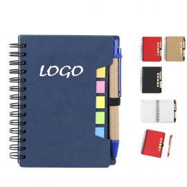 Logo Branded Spiral Journal With Sticker And Pen  Logo Branded Spiral Journal With Sticker And Pen
