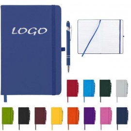 Logo Branded A5 Hardcover Executive Notebook W/ Pen