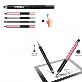 Double Heads Stylus Touch Screen Pen Logo Branded  Double Heads Stylus Touch Screen Pen Logo Branded