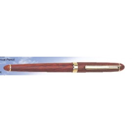 Logo Branded Rosewood Roller Ball Point Pen (Siikscreen)