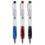 Logo Branded Metal Pen, Ballpoint pen, Twist action, Blue ink refill optional