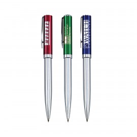 Logo Branded Twist Action Metal Ballpoint Pen