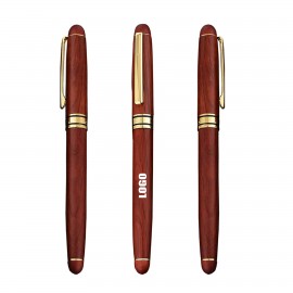 Red Wood Pen Custom Imprinted