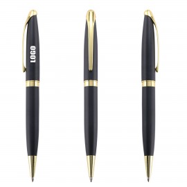 Logo Branded Elegant Twisted Action Metal Pen