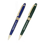 Custom Engraved Executive Twister Gold Trim Pens